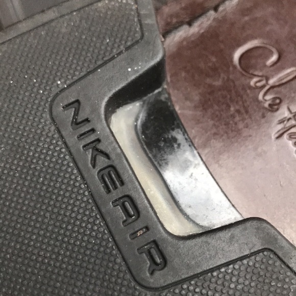 COLE HAAN “Nike Air” technology WINGTIP DRESS SHOES DARK BROWN / OXBLOOD LEATHER - Picture 6 of 9